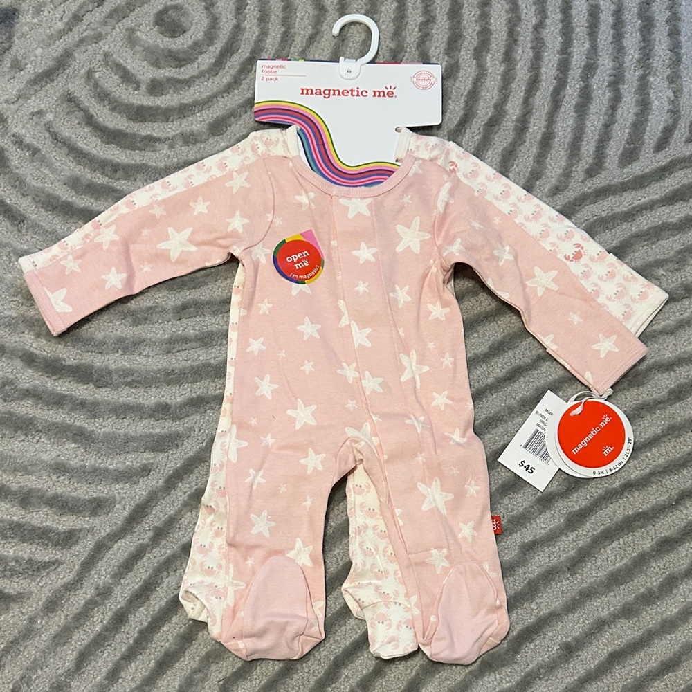 Magnetic Me Blush Star Footie